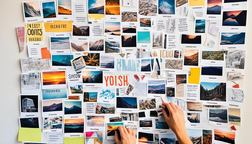 Assembling and Displaying Vision Board